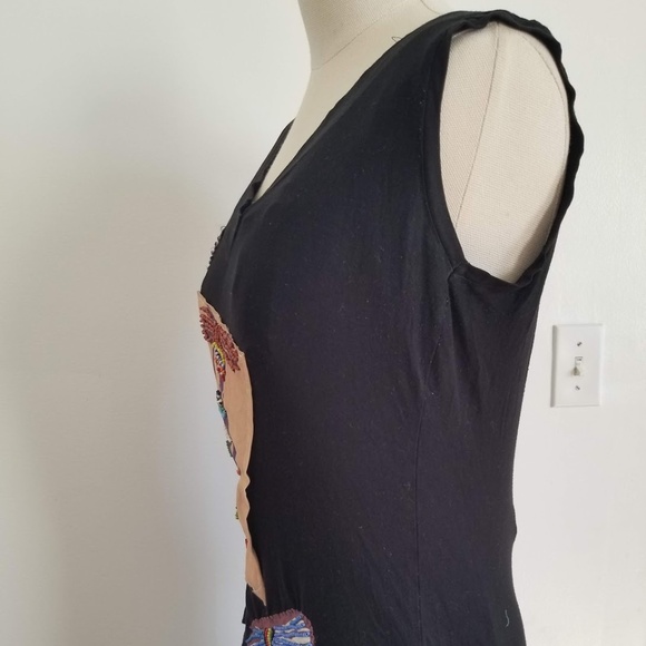 Woolworths Thrifted Beaded Embroidery Textile Top - Picture 5 of 8